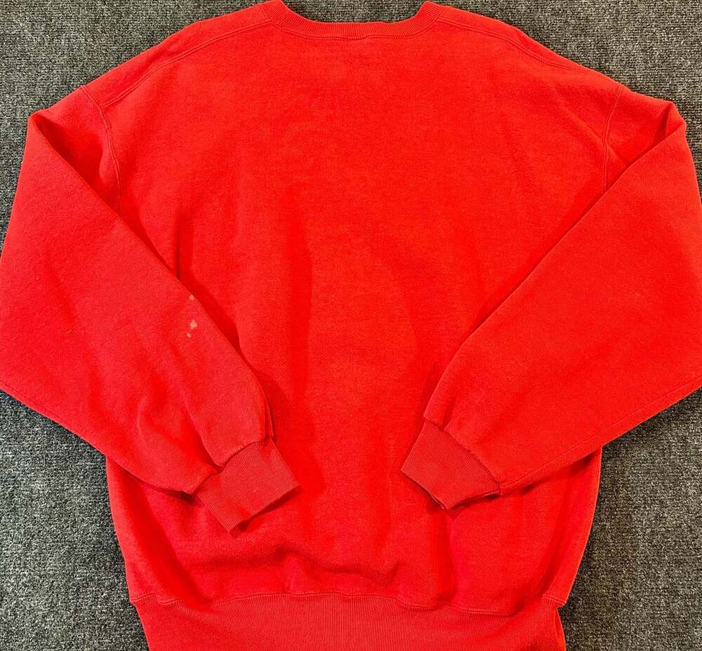 Vintage Russell Athletic Ole Miss University Sweatshirt Red Crewneck XL - Picture 7 of 8